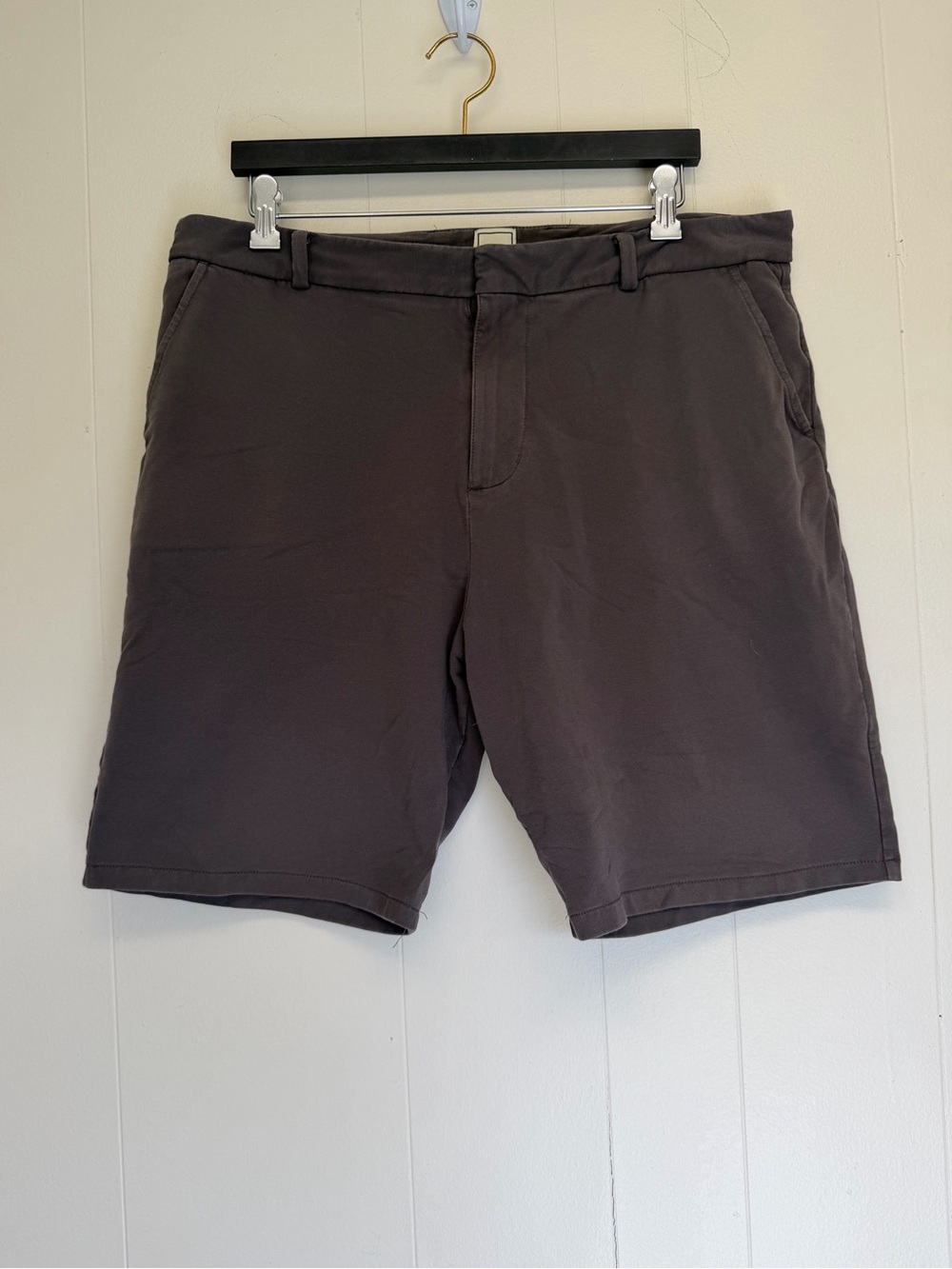 SWET TAILOR Shorts Mens Grey Cotton Stretch Everyday Chino Golf 36